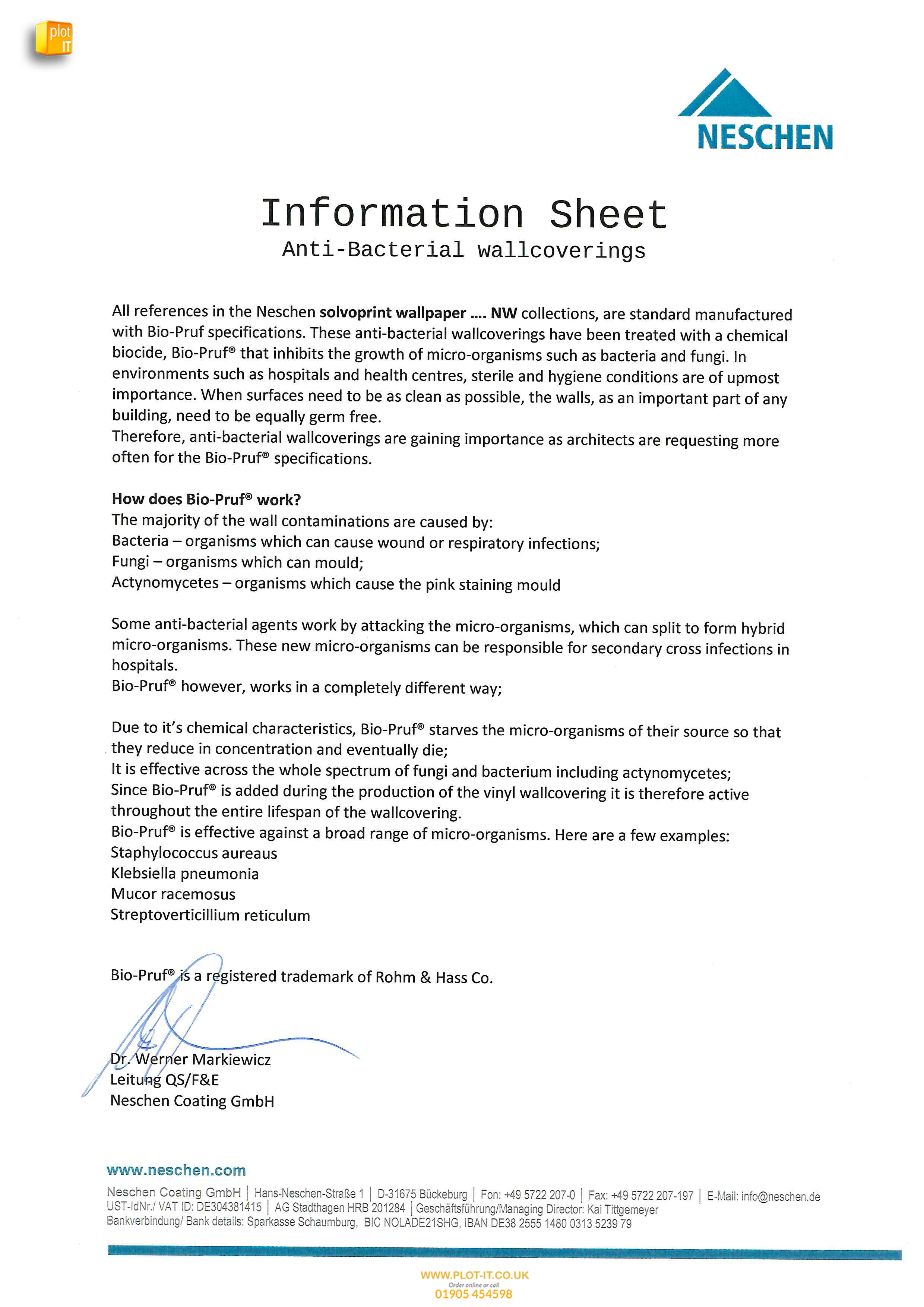 Solvoprint Wallpaper NW_ANTI-BACTERIAL_DATA SHEET