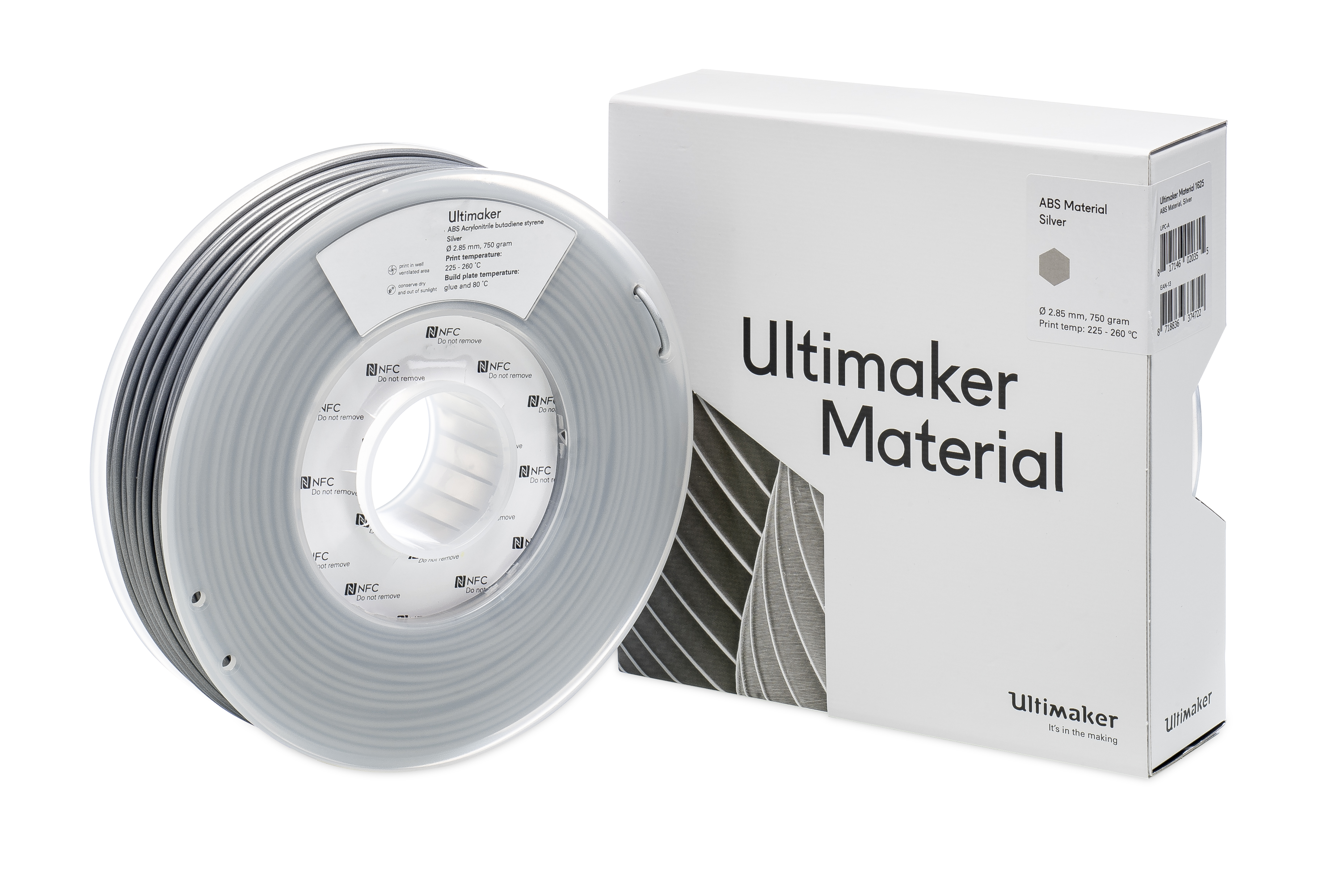 ULTIMAKER ABS SILVER