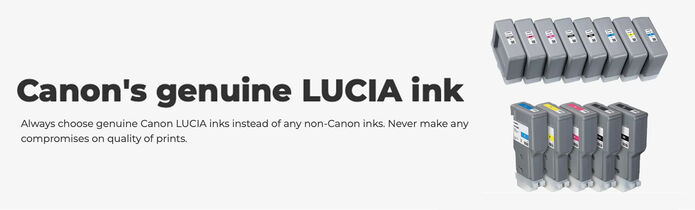 canon lucia inks