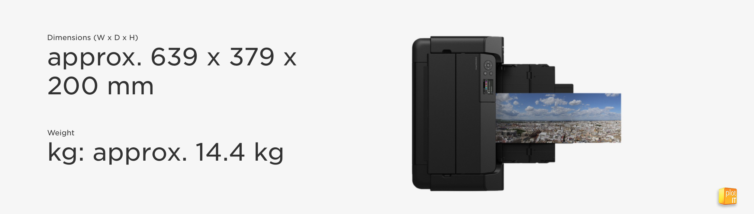 Canon imagePROGRAF PRO-300_DIMENSIONS_PLOT-IT