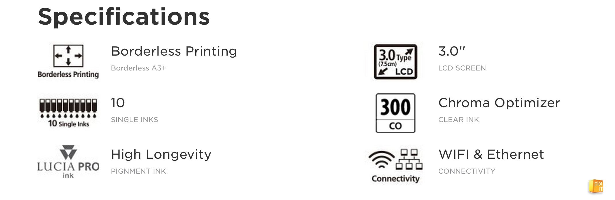 Canon imagePROGRAF PRO-300_SHORT SPECS BANNER_PLOT-IT