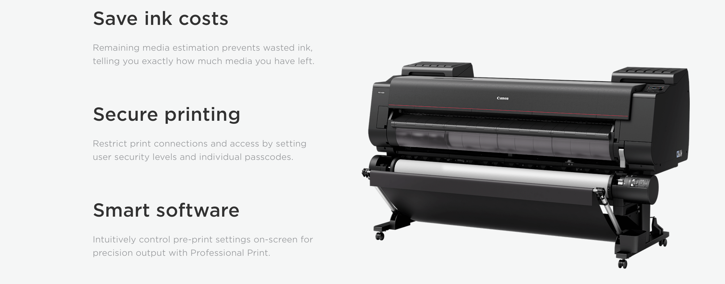 CANON PRO-6100 save ink costs