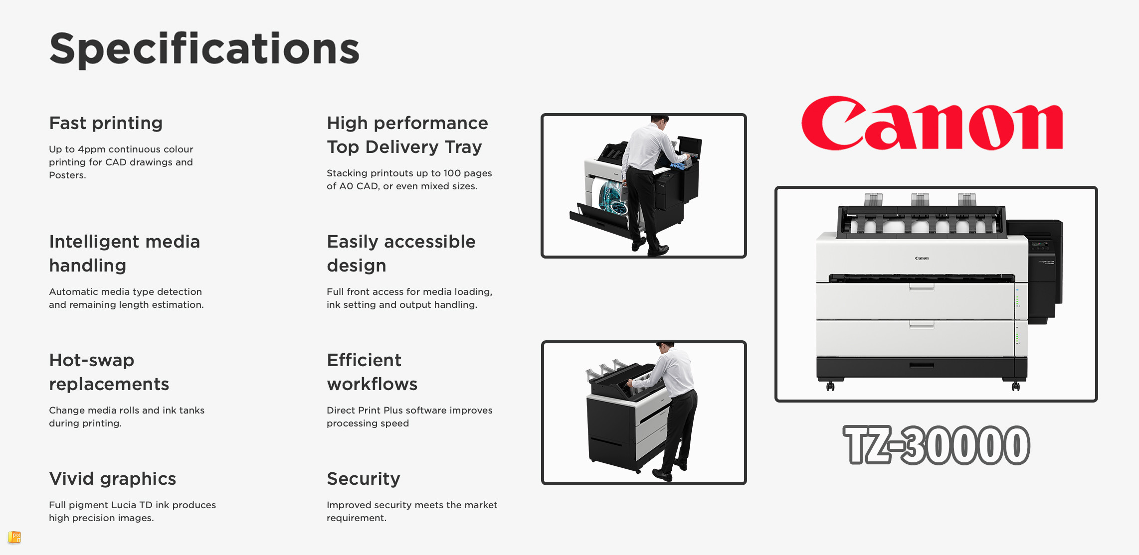 CANON TZ-30000 Production A0 Plotter