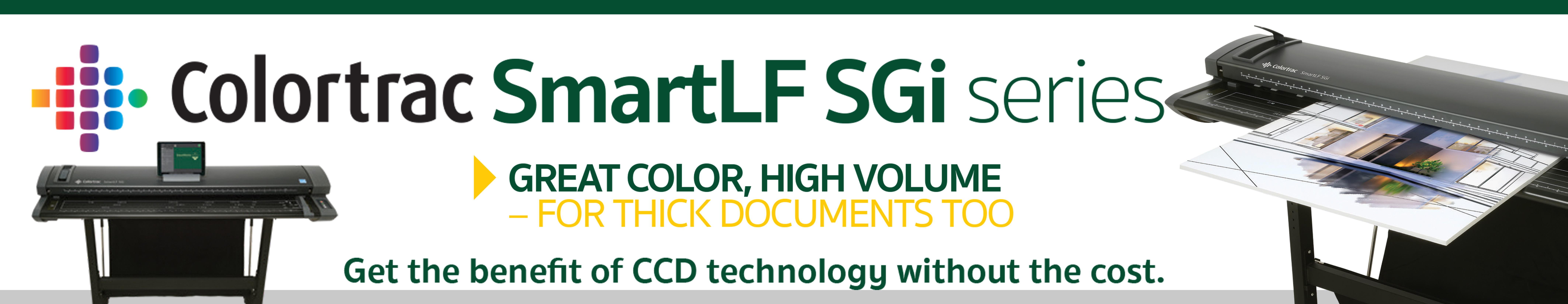 COLORTRAC SGi Series MAIN BANNER