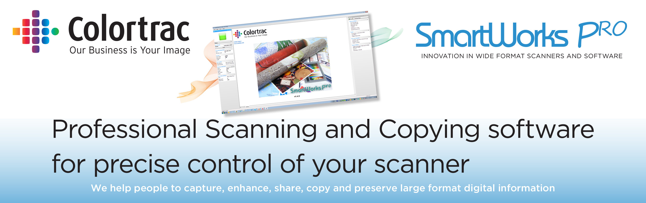 Colortrac SmartWorks Pro Software BANNER