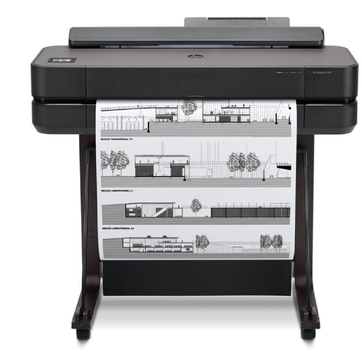 HP designjet T230 T250 with stand, roll cover and paper tray