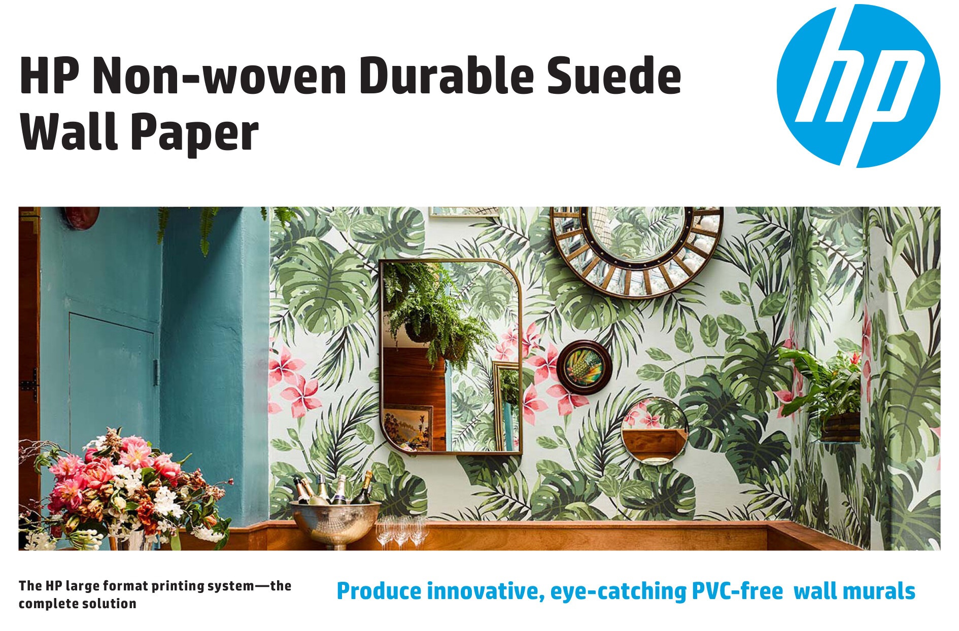 HP Non-Woven Durable Suede Wall Paper