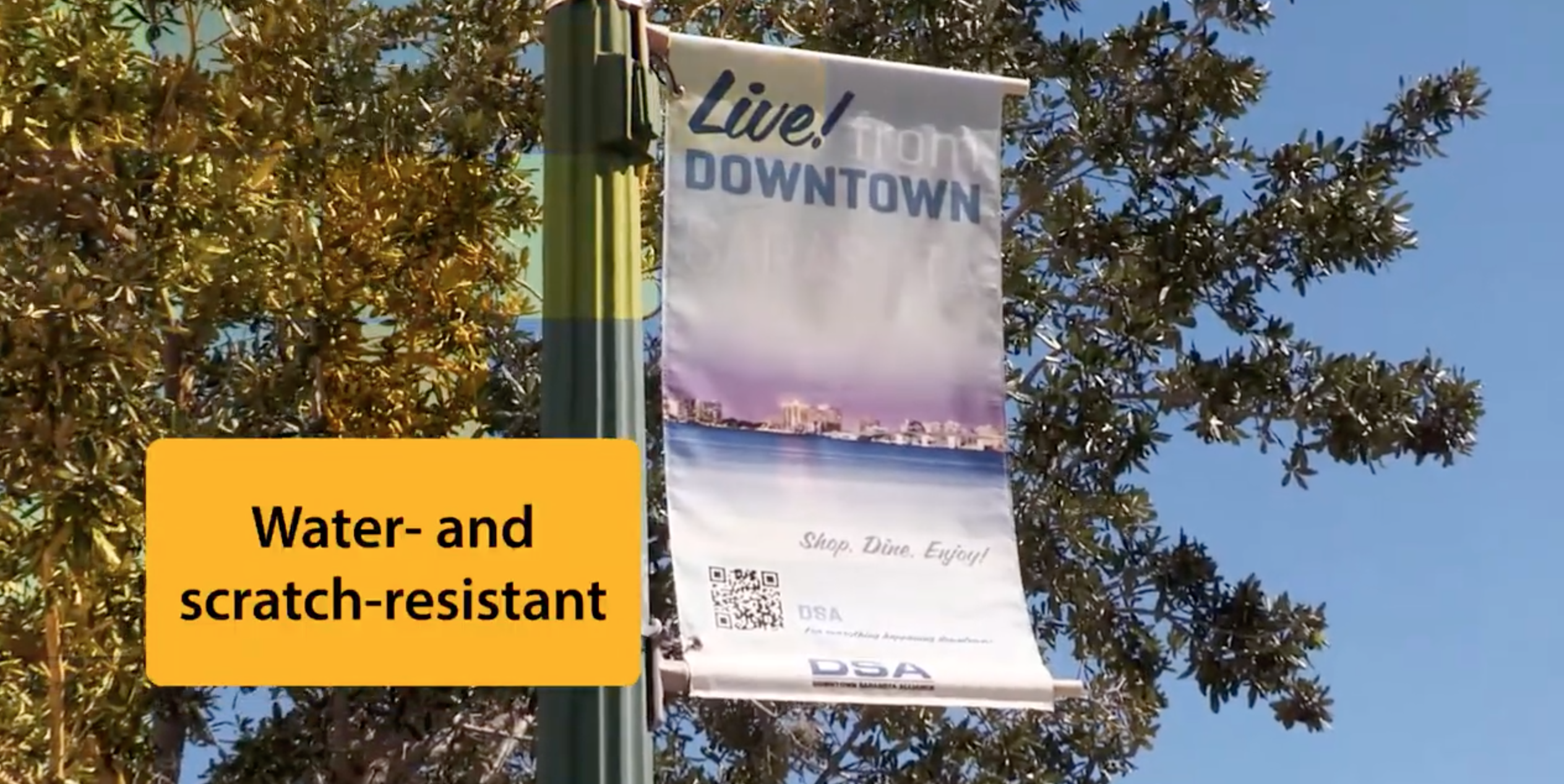 KODAK Water-Resistant Scrim Banner WATER & SCRATCH RESISTANT