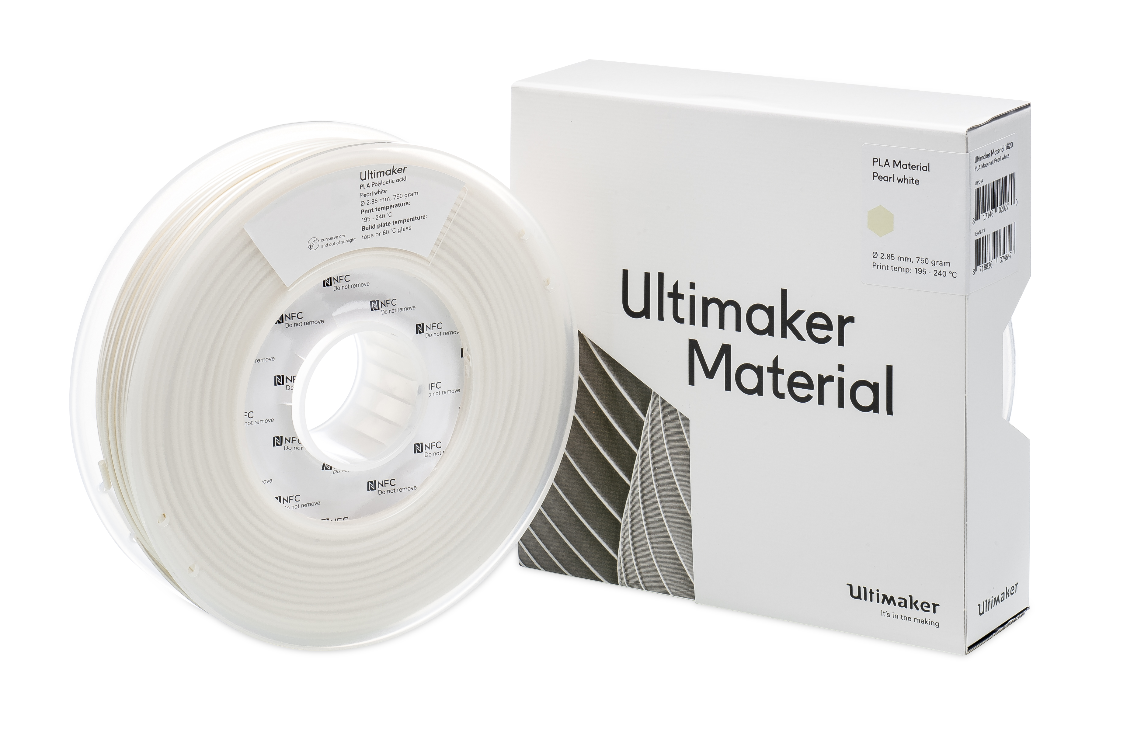 UltiMaker PLA Pearl White