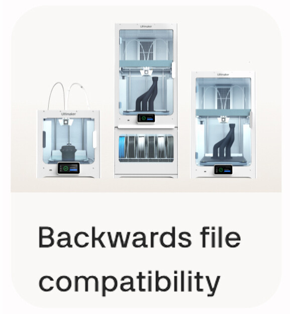 ULTIMAKER S7 BACKWARDS FILE COMPATIBILITY