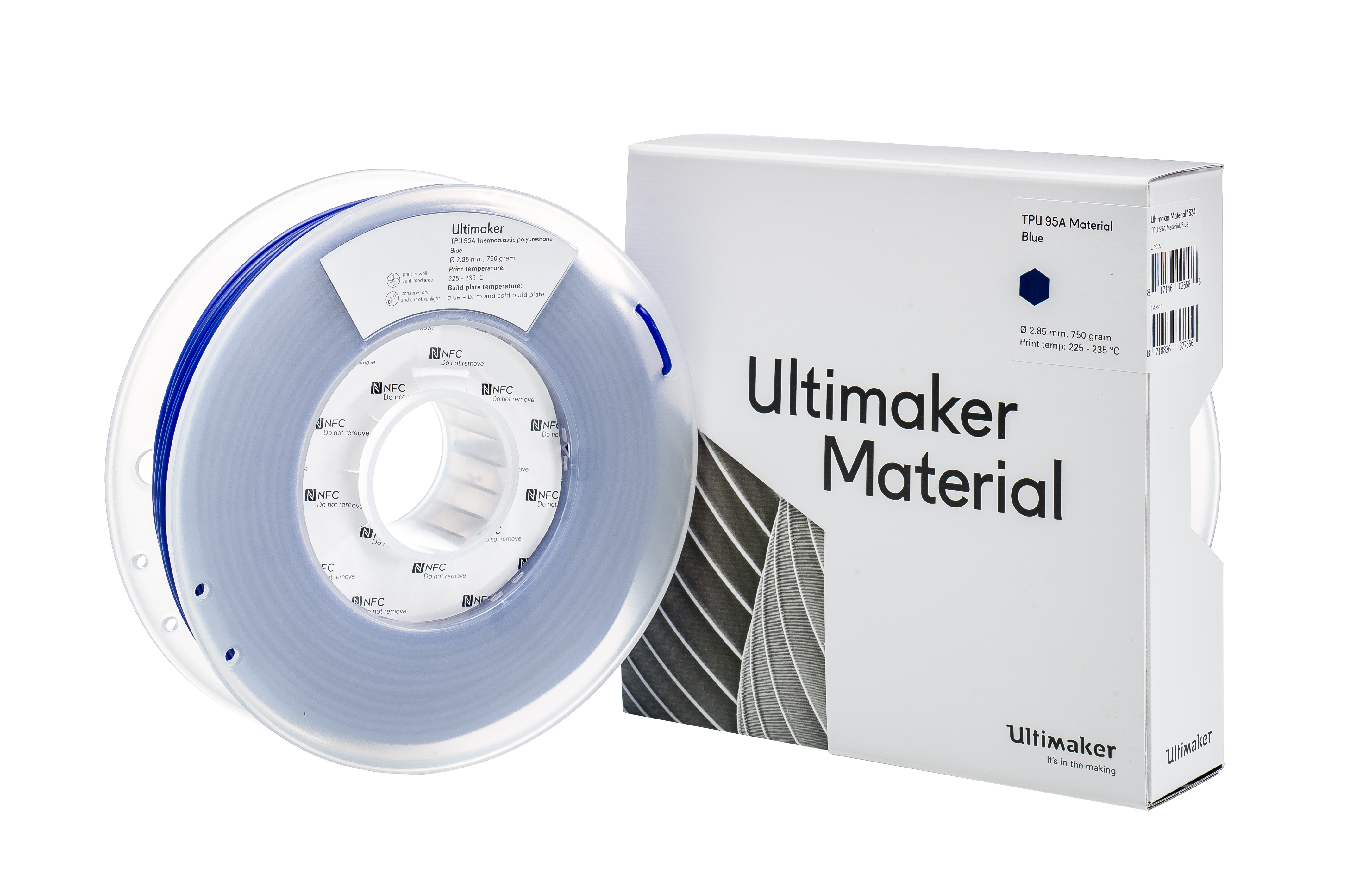 ULTIMAKER TPU 95A BLUE FILAMENT