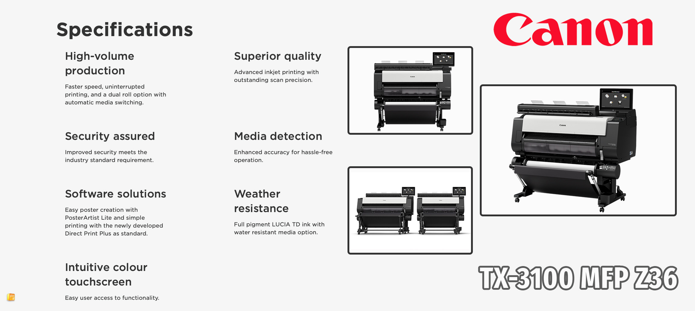 TX-3100 MFP Z36 KEY FEATURES