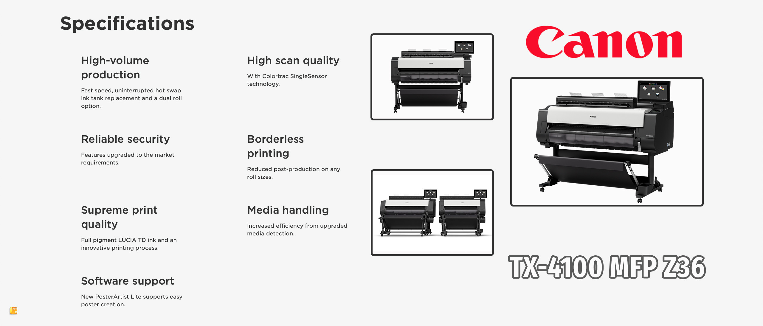 TX-4100 MFP Z36 CORE FEATURES