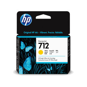 HP 712 3ED69A DesignJet T230 T250 T630 T650 & Studio Yellow 29ml Ink Cartridge