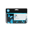 HP 738 Cyan DesignJet Ink Cartridge 130ml (T850/950) (498N5A) - HP 738 Cyan DesignJet Ink Cartridge 130ml (T850 / T950) (498N5A)