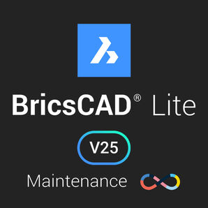 BricsCAD Lite V25 - Network License 5-Pack Annual Maintenance New (LIT-NW-MNT-NEW5pk-NA-1Y)