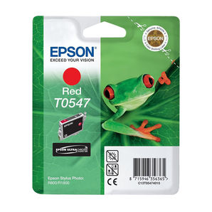 Epson C13T05474010 Stylus Photo R800/R1800 UltraChrome Hi-Gloss Red 13ml Ink Cartridge