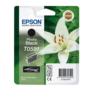 Epson C13T05914010 UltraChrome K3 Ink (R2400) Photo Black 13ml Ink Cartridge