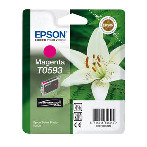 Epson C13T05934010 UltraChrome K3 Ink (R2400) Magenta 13ml Ink Cartridge