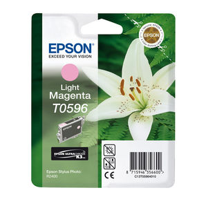 Epson C13T05964010 UltraChrome K3 Ink (R2400) Light Magenta 13ml Ink Cartridge