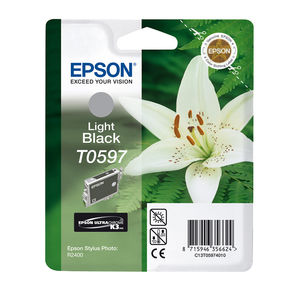 Epson C13T05974010 UltraChrome K3 Ink (R2400) Light Black 13ml Ink Cartridge