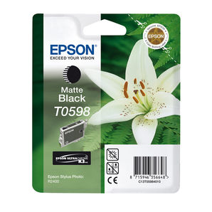Epson C13T05984010 UltraChrome K3 Ink (R2400) Matte Black 13ml Ink Cartridge