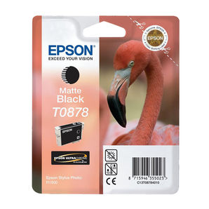 Epson C13T08784010 UltraChrome Hi-Gloss 2 Ink (Stylus Photo R1900) Matte Black 13ml Ink Cartridge