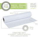 CAD Plot Inkjet Plotter Paper 140g/m 36 - CAD Plot Inkjet Plotter Paper 140g/m 36" 914mm x 30m roll (2" core)