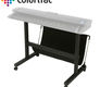 Colortrac Floor Stand & Catch Basket 36"/42"/44" for SmartLF SCi & SGi Scanners (2200C001): Colortrac Floor Stand and Catch Basket side view