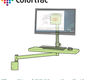 Colortrac Floor Stand PC Mounting Option for SCi/SGi stands (2200C005): Floor Stand PC Mounting Option showing monitor