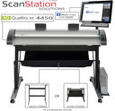 CONTEX_SCANSTATION PRO_IQ QUATTRO X 4450_PLOT-IT_B - Contex IQ Quattro X 4450 ScanStation Pro 44/A0+TechGraphics Solution with LOW or HIGH Stand CON514 & 845/846