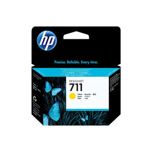 HP 711 CZ132A Designjet T120/T125/T130/T520/T525/T530 Series Yellow 29ml Ink Cartridge