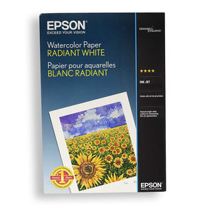Epson C13S041352 Watercolor Paper Radiant White Paper 190g/m² A3+ size (20 sheets)