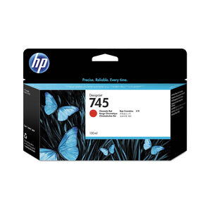 HP 745 F9K00A Designjet Z2600/Z5600 Series Chromatic Red 130ml Ink Cartridge