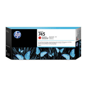 HP 745 F9K06A Designjet Z2600/Z5600 Series Chromatic Red 300ml Ink Cartridge