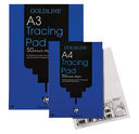 A4 Tracing paper Pad 90gsm Goldline  - Goldline Professional 90g/m A4 Tracing Paper Pad GPT1A4  
