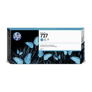 HP 727 F9J76A Designjet T920/T930/T1500/T1530/T2500/T2530 Series Cyan 300ml Ink Cartridge