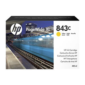 HP 843C PageWide XL 4000/4500/5000 Yellow Ink Cartridge 400ml (C1Q68A)