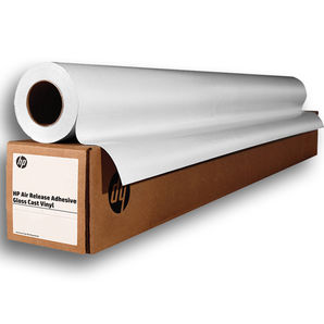 HP Air Release Adhesive Gloss Cast Vinyl 50mic 260g/m² CG935A 54" 1372mm x 45.7m roll *FOR LATEX PRINTERS*