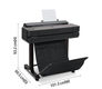 HP DesignJet T230 T250 Stand & Basket 3C753A : HP DesignJet T230 Stand Dimensions 