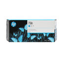 HP 738 Cyan DesignJet Ink Cartridge 300ml (T850/950) (676M6A) - HP 738 Cyan DesignJet Ink Cartridge 300ml (T850 / T950) (676M6A)