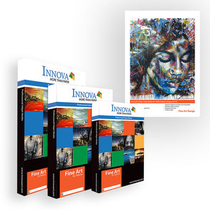 Innova IFA-005-S0420-025 Smooth Cotton HW DS 225g/m² A2 size Inkjet paper (25 Sheets)