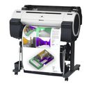 Canon iPF670, side view with print - Canon imagePROGRAF iPF670 A1 Printer CAD Plotter 9854B005AA