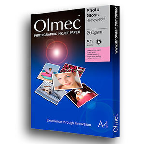 Olmec OLM-060-S0210-050 Photo Gloss Heavyweight 260g/m² A4 size (50 Sheets)
