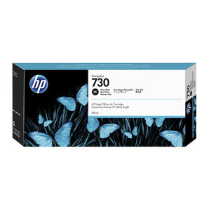 HP 730 P2V73A DesignJet T1600 T1700 T2600 T940 Series Photo Black 300ml Ink Cartridge