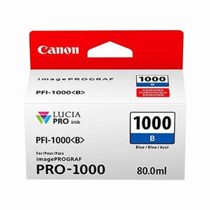 Canon imagePROGRAF PRO-1000 PFI-1000B Blue 80ml Ink Cartridge (0555C001)