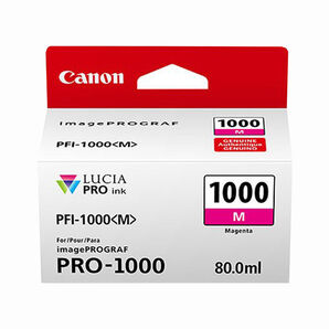 Canon imagePROGRAF PRO-1000 PFI-1000M Magenta 80ml Ink Cartridge (0548C001)