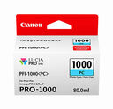Canon imagePROGRAF PRO-1000 PFI-1000PC Photo Cyan 80ml Ink Cartridge (0550C001) - Canon imagePROGRAF PRO-1000 PFI-1000PC Photo Cyan 80ml Ink Cartridge (0550C001)