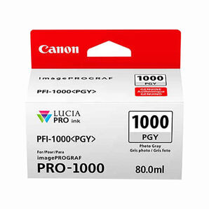 Canon imagePROGRAF PRO-1000 PFI-1000PGY Photo Grey 80ml Ink Cartridge (0553C001)