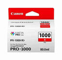 Canon imagePROGRAF PRO-1000 PFI-1000R Red 80ml Ink Cartridge (0554C001) - Canon imagePROGRAF PRO-1000 PFI-1000R Red 80ml Ink Cartridge (0554C001)